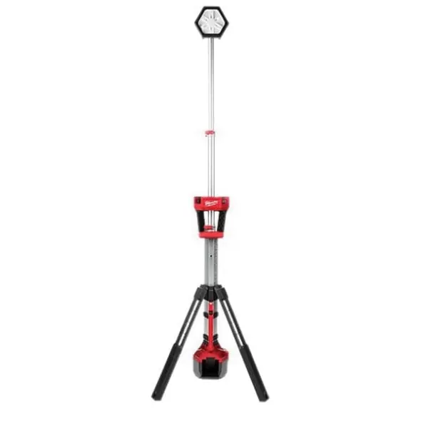 Natural White LED 7.5" x 8" x 40.5" Black/Red Dual Power Tower Light | MKE213120