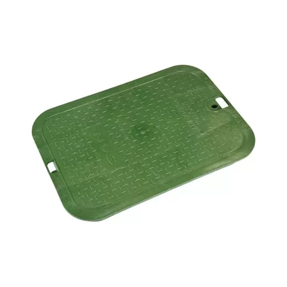 14" x 19" Rectangular Green Irrigation Control Valve Pro-Spec Valve Box Cover | NDB313C