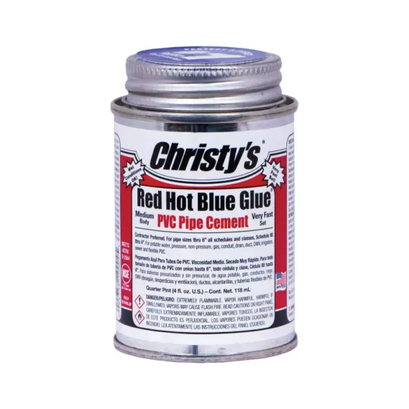1 Gallon Can Deep Blue PVC Cement | CSTRHRHBVGAL