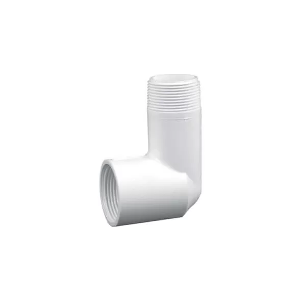 1-1/4" x 1-1/4" Acme x MIPT White PVC Swing Joint Outlet | LSCG202000