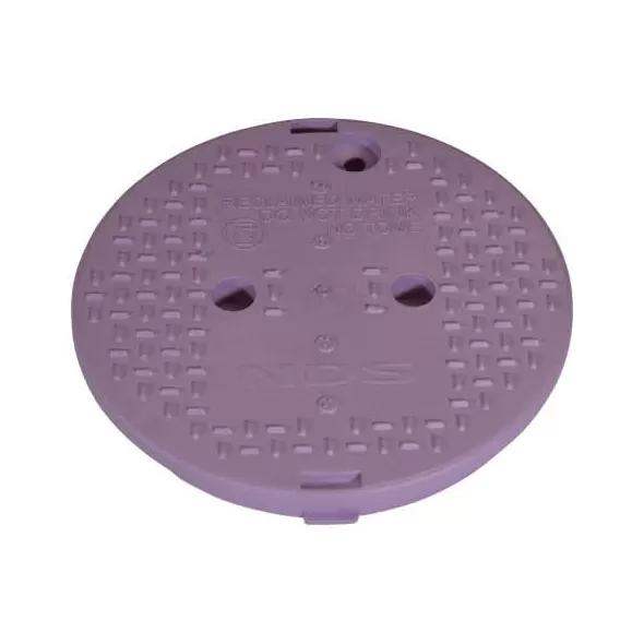 10" Round Purple Reclaimed Water Standard Valve Box Cover | NDB111CR