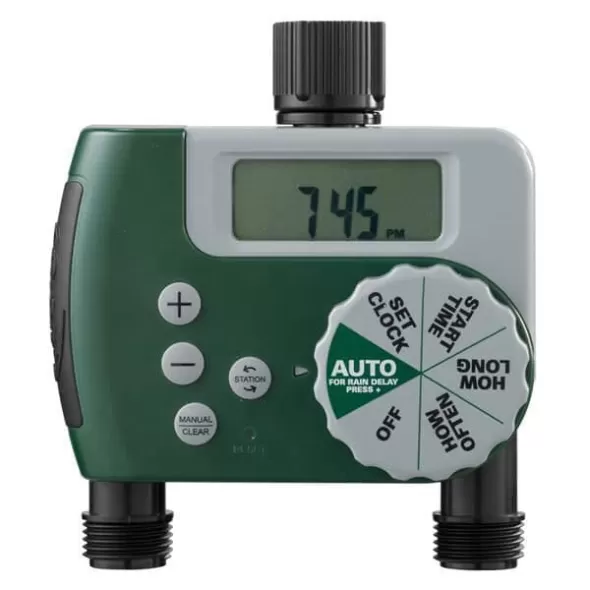 2-Outlet Hose Digital Faucet Timer