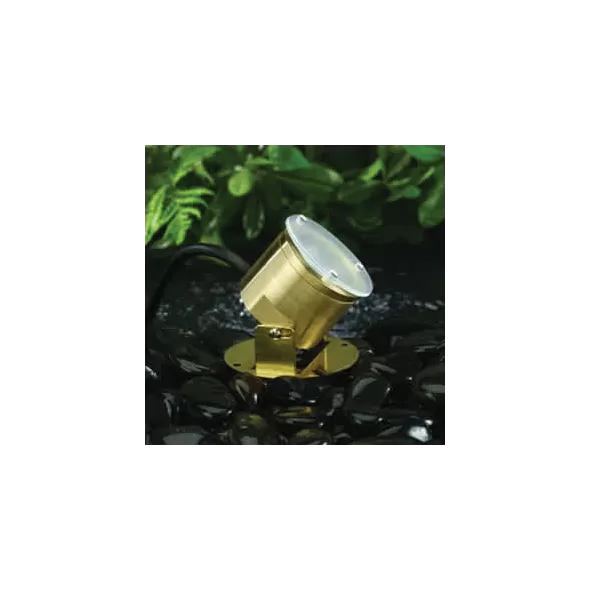 5 W Ceramic Integrated LED Natural Brass Landscape Series 2115 Model Under Water Light | VISUW2115BSNW5ND