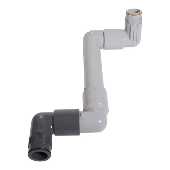 1-1/2" x 1-1/4" Reducing Acme x Acme 1-1/4" x 12" Light Gray Swing Joint | RBGSJ12125R3TS