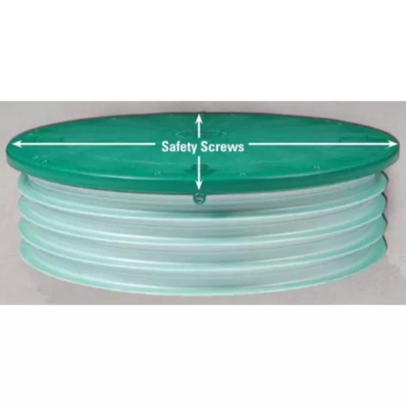 24" Dia Flat For IPEX PVC Ribbed Pipes Corrugated Pipes Riser Lid | TFT24RISLFLAT