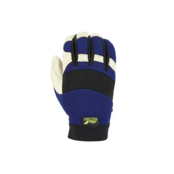 2152T Series Pigskin Leather Blue/Beige Bald Eagle A-Grade Mechanics Gloves | YLS2152T