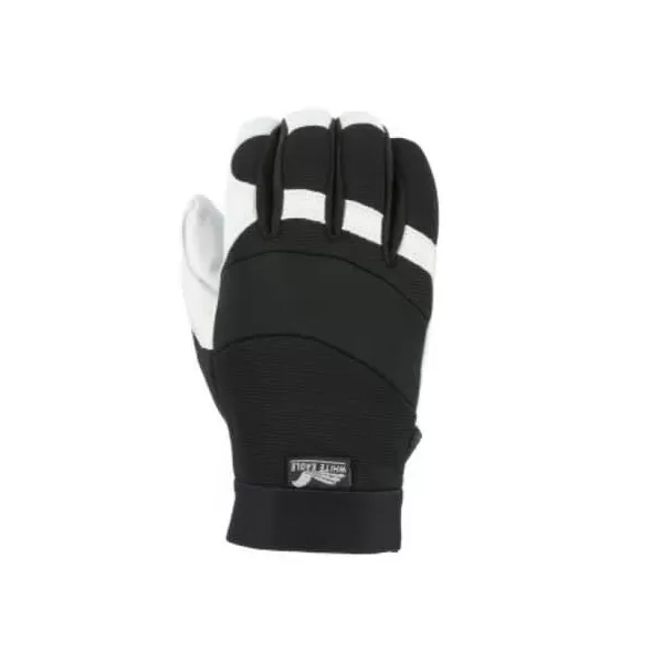2153T Series Goatskin Leather Black/White Eagle A-Grade Mechanics Gloves | YLS2153T