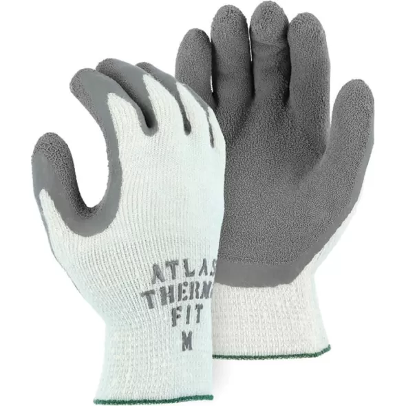 Cotton/Polyester Latex Coating Gray Seamless Gloves | YLS301TF