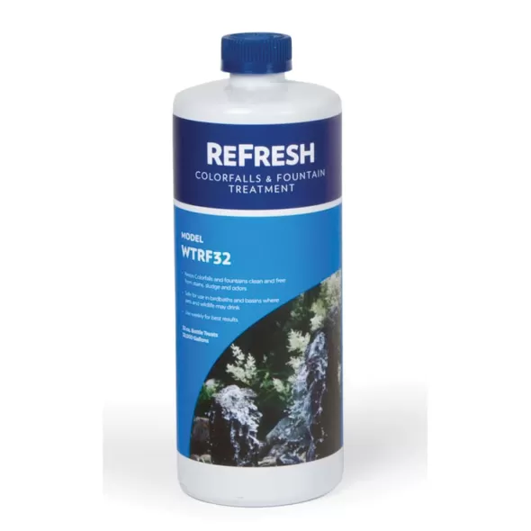 32 oz Blue/Clear Mild Odor Colorfalls and Fountain Treatment | AWGWTRF32