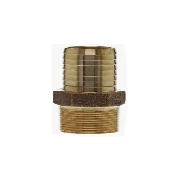 1" x 1-1/4" MPT x Insert Lead-Free Bronze Adapter | INZMA132LF