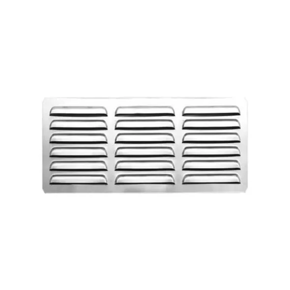 6" x 12" 304 Stainless Steel with Masonry Frame Return Island Vent Panel | SUMSSIV12M