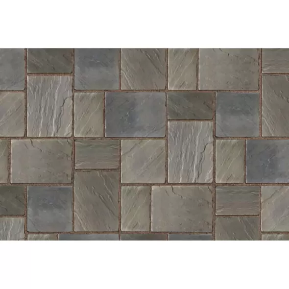 2-3/8" Smoke Shale 3-Piece Richcliff Random Bundle Paver | UNP3120M00683407