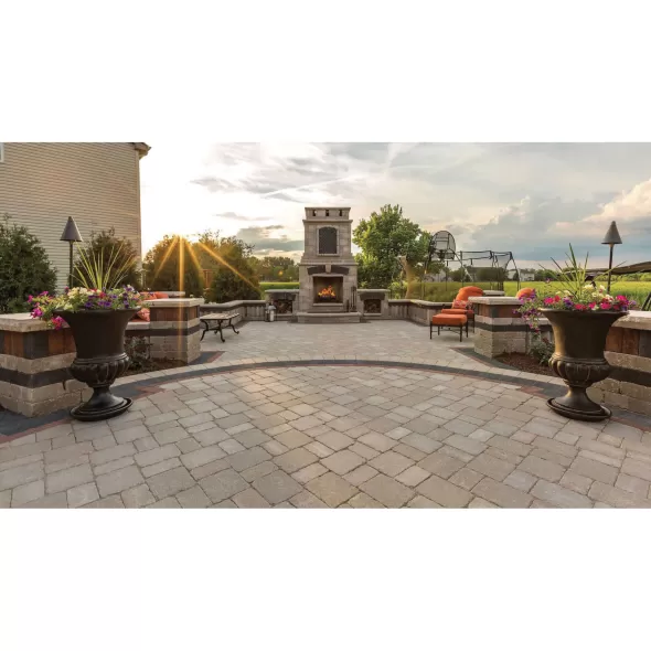 4" X 6-7/8" X 2-3/4" Half Sandstone Classic Brussels Block Paver |  1090H00727721-0