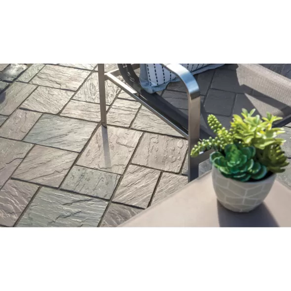 12" x 21" Large Rectangular Dawn Mist Richcliff Paver | UNP3120211282307