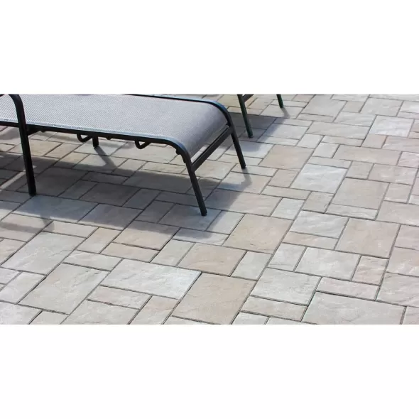2-3/8" Almond Groove 3-Piece Treo Premier Random Bundle Paver | UNPTREORANAG