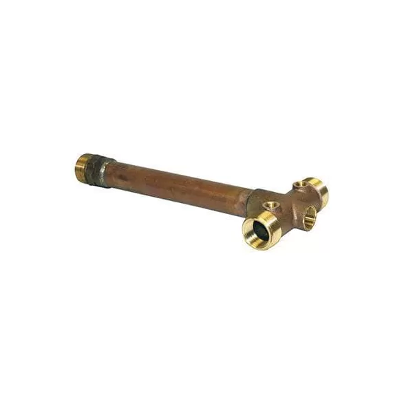 1-1/4" MIP x MIP x FIP Lead-Free Brass with 3/4 in. Drain Hole Tank Tee | MRLBAT125X
