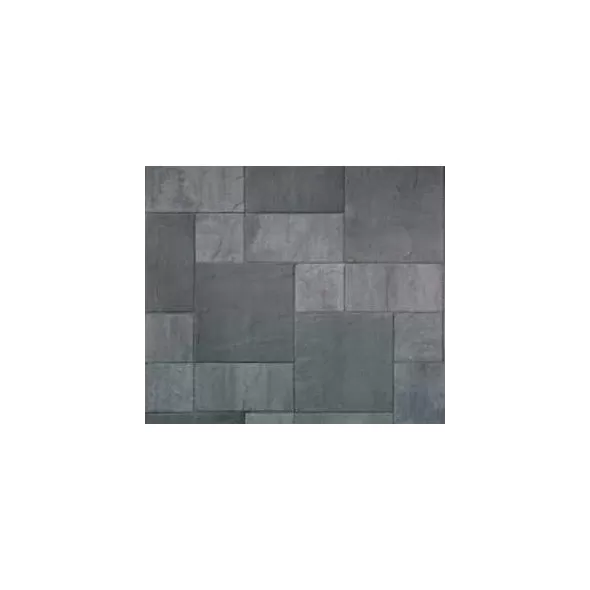 Basalite Building Products Stone Paver, 12" x 12" Torino Interlocking Artisan Slate Premier | 100070481