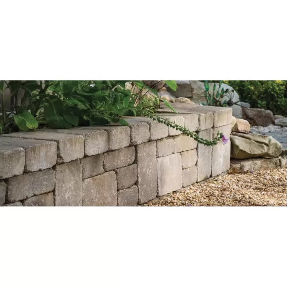 4" x 12" x 8" Brittany Beige Weston StoneHeritage Retaining Wall | BEL16250328