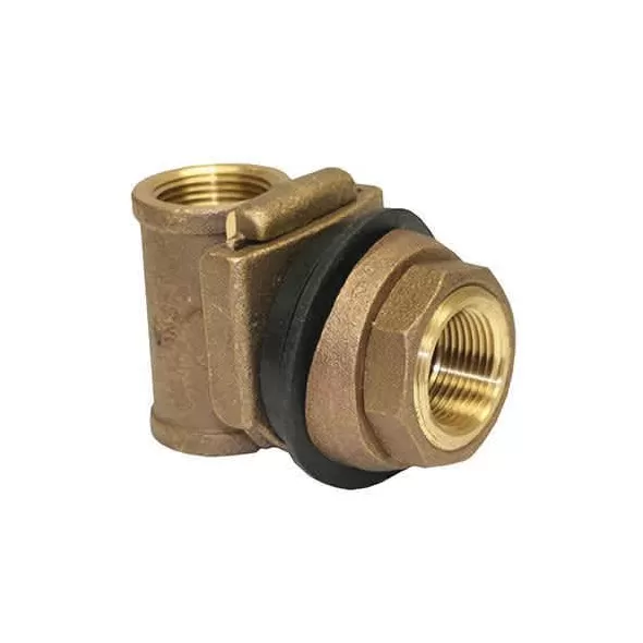 1-1/4" Drop x 1-1/4" Discharge Lead-Free Brass Adapter | MRLMBNL225
