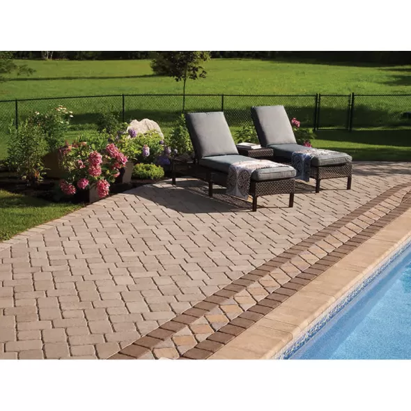 Techo-Bloc Parisien Paver, 19-1/2" x 32-1/2, Chestnut Brown | 000032