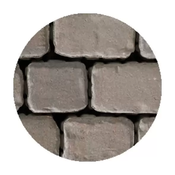 Techo-Bloc Paver, 2-3/8" Beve LED Textured 4-Pc Villagio | 000157