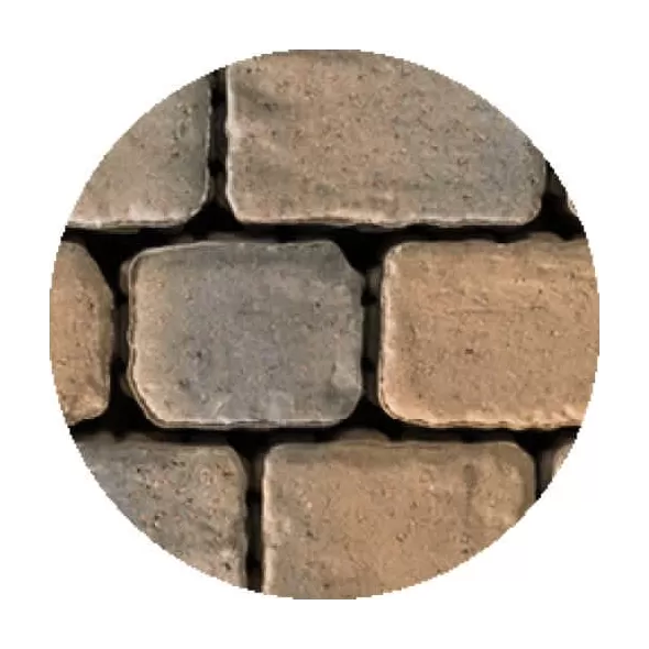 Techo-Bloc Paver, 2-3/8" Beve LED Textured 4-Pc Villagio | 000157