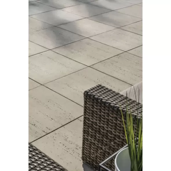 Techo-Bloc Travertina Raw Patio Slab, Ivory | 003134