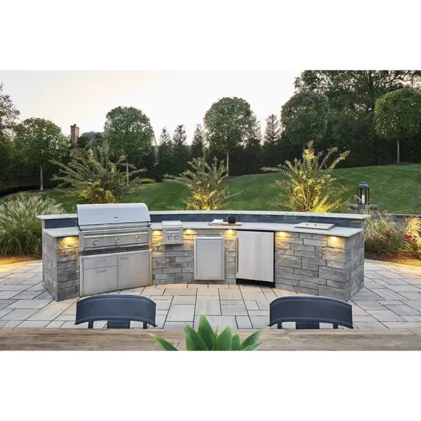 Techo-Bloc Brandon Corner, 10" X 14"x 90mm, Champlain Grey | 007861