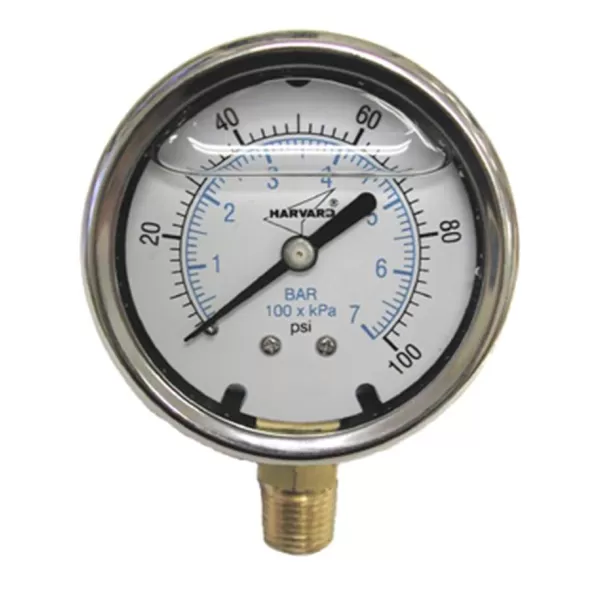 American Granby Pressure Gauge, 1/4" MIP ILPG Series Liquid Filled | AMGILPG160254L