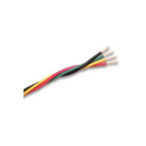 12/2 1000' 75 Degrees C Solid PVC Multi-Color Twisted with Ground Pump Cable | PWF122SUBTWISTY
