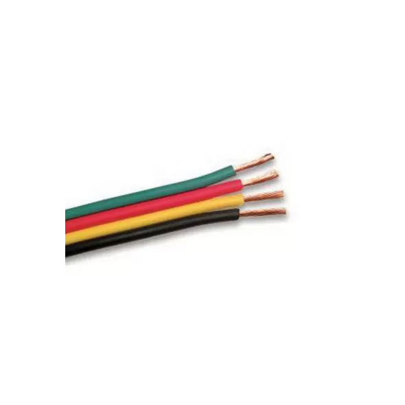 10/3 500' Stranded PVC Flat Multi-Color with Ground Pump Cable | PWFPCF103G1
