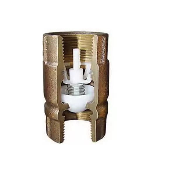 1" FNPT Red Cast Brass 200 psi 531 Series Inline Check Valve | MAA5311