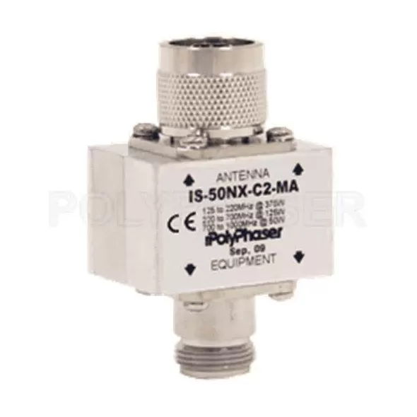 2.45" x 1.5" x 1.75" For HF UHF and VHF Radios RF Surge Protector | TECPOLIS50NX