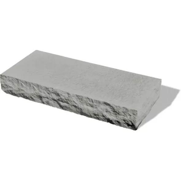 6" x 48" x 24" Gray Ledgestone Step | UNP3215482417401