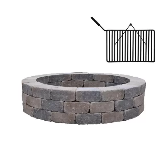 36" x 52" Coffee Creek Fire Pit Sunset Firepit Wall Unit | UNPRSCON032