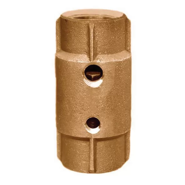 1" FNPT Lead-Free Silicon Bronze Cast 400 psi Double Tapped Stemmed Check Valve | SIM542SB