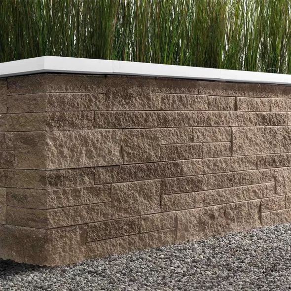 24" x 3" Chestnut Brown Mini-Creta Pillar | TBI000307