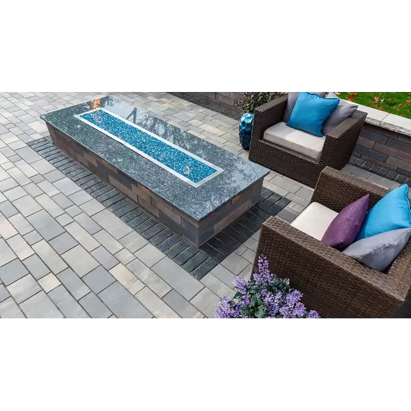 29" Buff Dimensional Stone Lineo Pillar Cap |  Lineo WC 28.5 Pillar Cap Buff