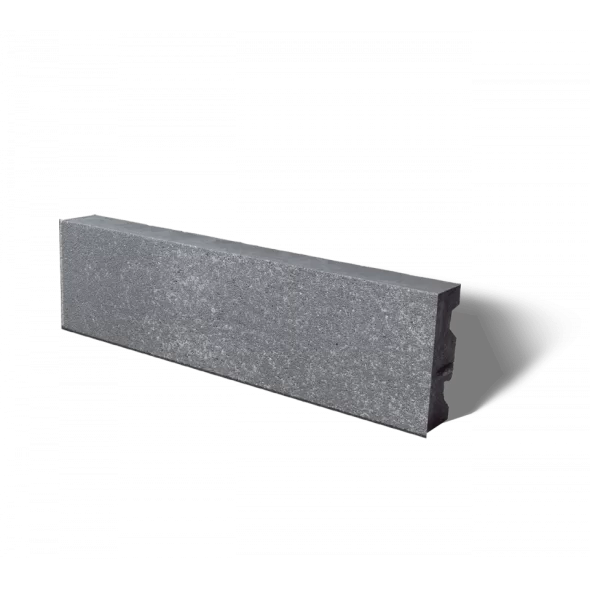 19" x 14" x 3" Light Gray Coping U-Cara Wall Block | UNPUCARAUCLG