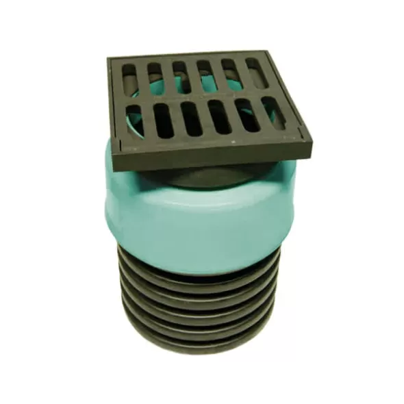 ADS Nyloplast Drain, Inline PVC with Grate 12" x8" | DFD2712AG8N