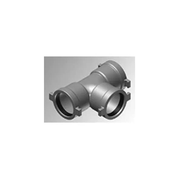 8" x 8" x 4" Gasketed Bell End Ductile Iron Reducing Tee | HRC8080804