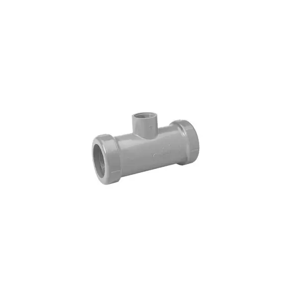 PVC Service Tee 2-1/2 in. x 2-1/2 in. x 1-1/2 in. Gasketed x Gasketed x Female Acme Heavy Turf Reducing | 344291