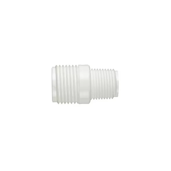 3/4" x 1/2" MHT x MIPT White PVC Irrigation Hose Adapter