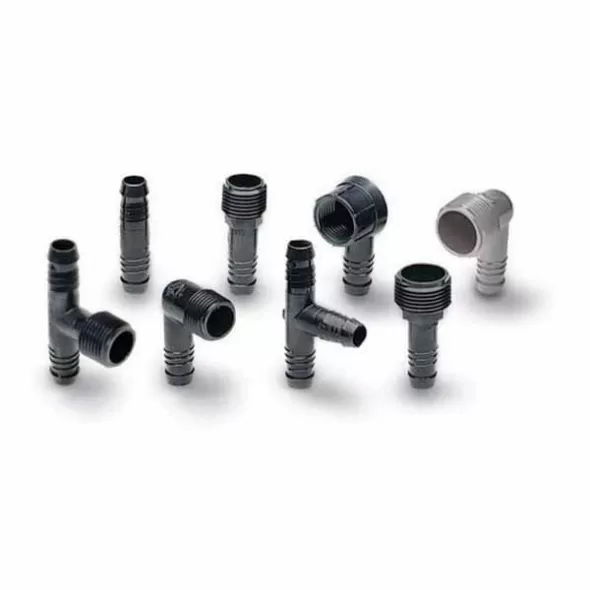 1/2" MIPT x Barb Acetal Flexible Elbow | NDSFPE0500