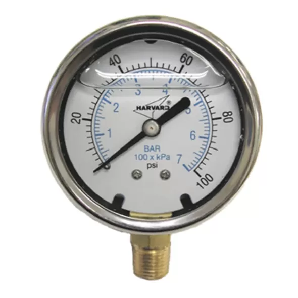 American Granby Liquid Filled Pressure Gauge, MIP Stainless Steel 1/4" | AMGILPG30254LNL