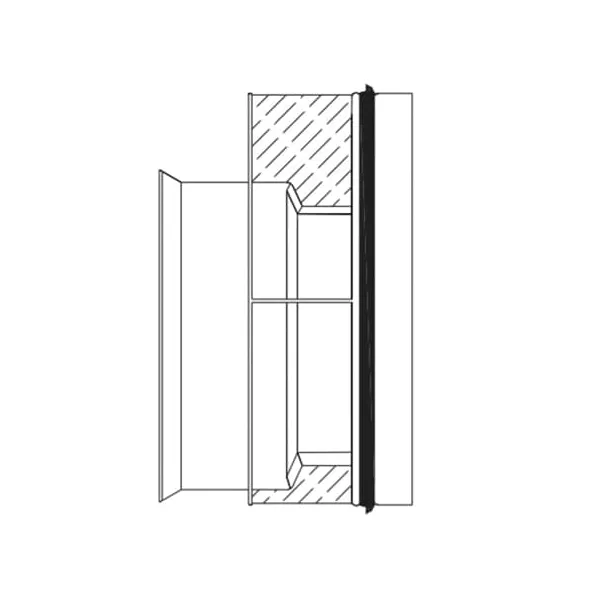ADS Watertight Reducer, HDPE Injection Molded Dual Wall Multi-Stage N-12 Black, Spigot x Bell-End, 8" x 6" | DFD0876WT