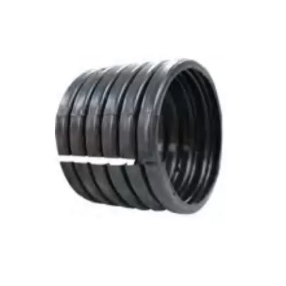ADS Split Straight Corrugated Coupling, Black HDPE Single Wall 6" | DFE0611AA
