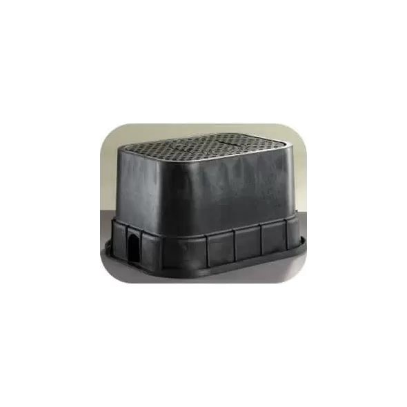 12" x 17" x 12" Rectangular Purple Box Light-Duty Standard with Purple Lid Valve Box | DFW1200D5125C