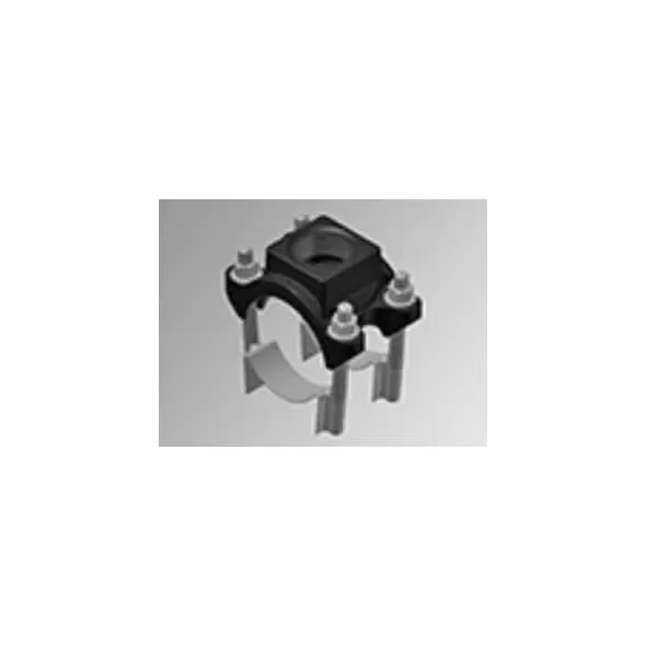 2" x 1" FNPT Ductile Iron Double Strap Saddle | HRC80180H2