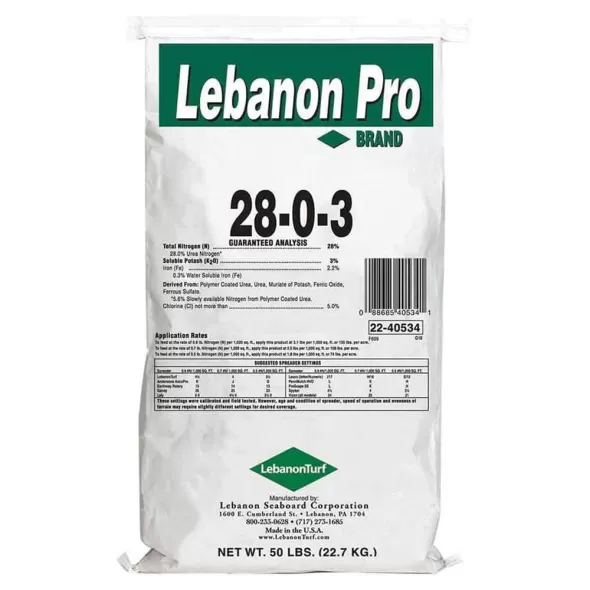 50 lb Bag Granular Fertilizer 28,000 sq ft 28-0-3